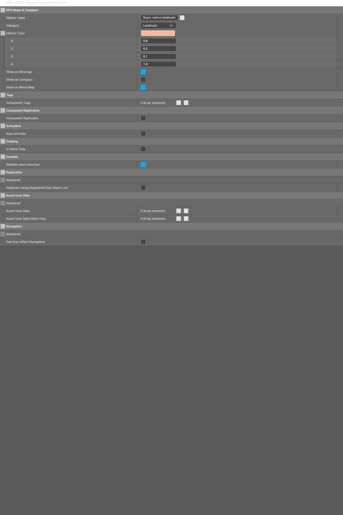 BP_RMC_BuyerNativeMarker / Marker-Details — retained configuration/reference capture