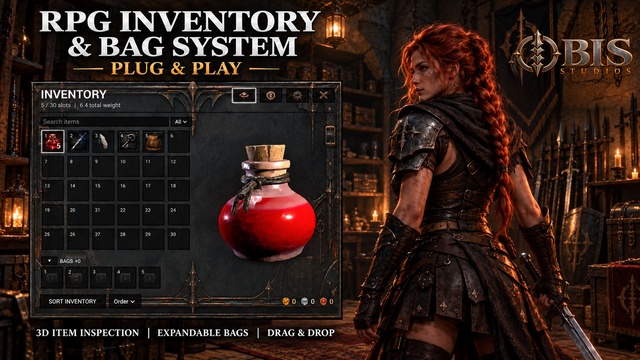 RPG Inventory & Bag System: Plug & Play — product artwork